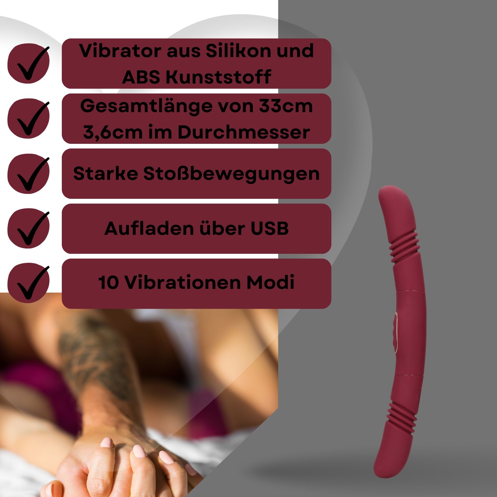 Lovelyness - Doppelter Stoß Vibrator 1 St