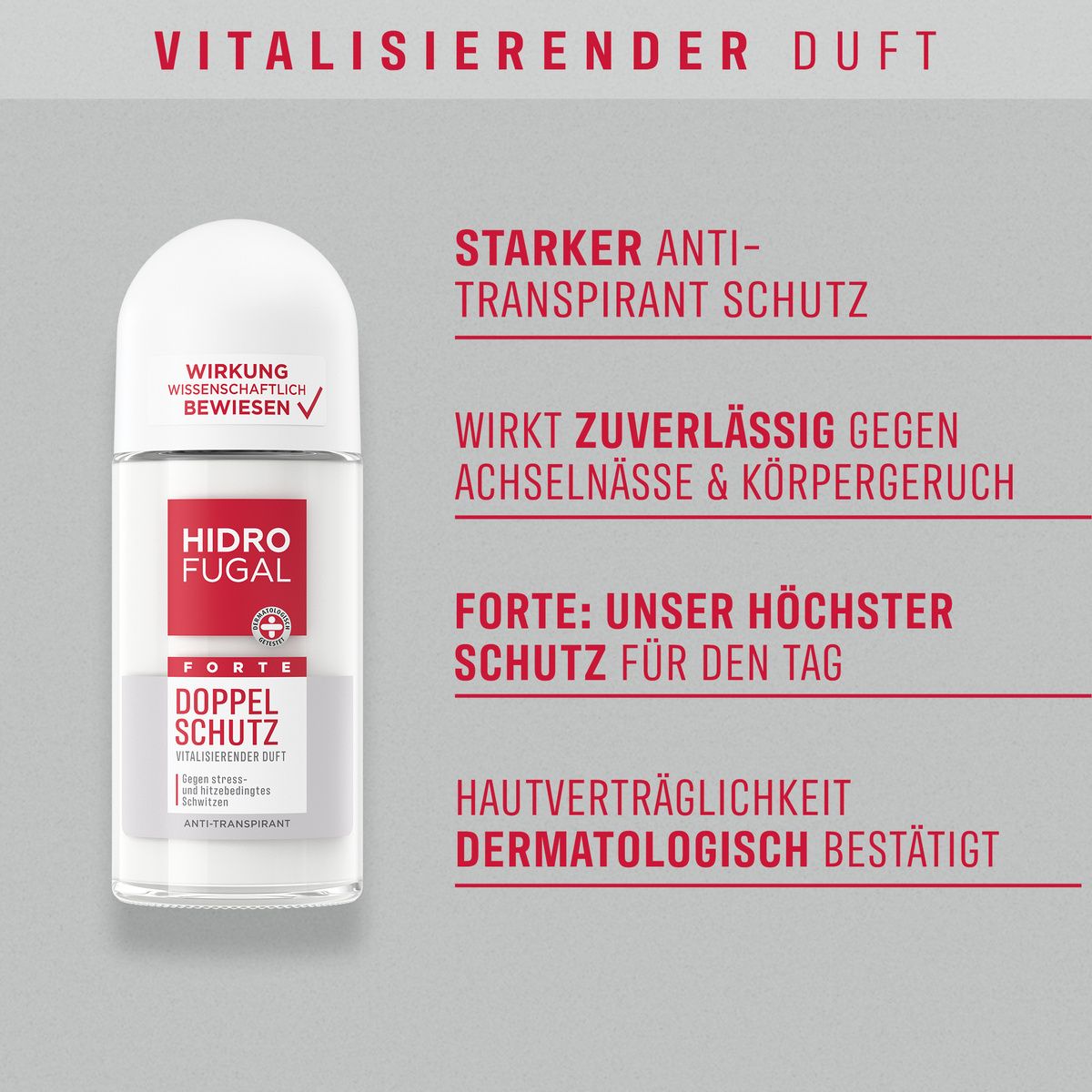 HIDROFUGAL Forte Doppel Schutz Roll-on
