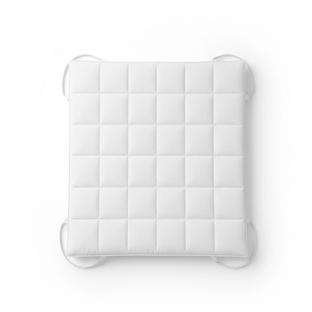 The White Stone Topper 90x200 cm aus 500 g Watte | Gepolsterter Matratzenschoner