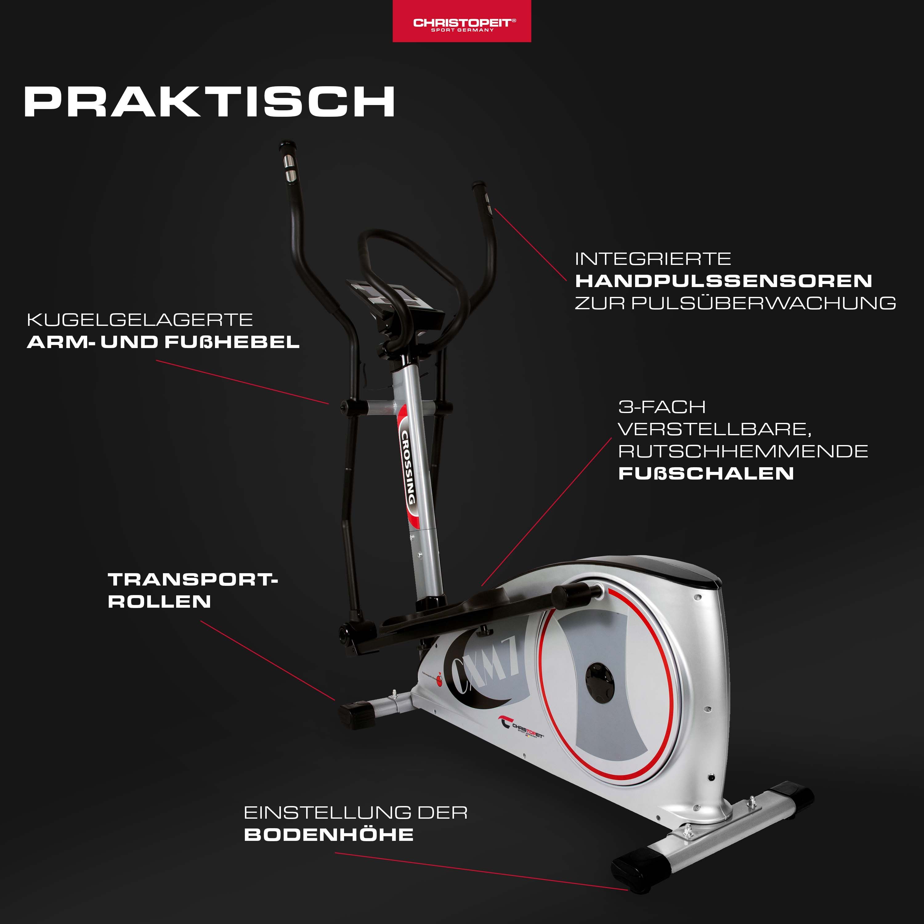 CHRISTOPEIT SPORT Crosstrainer-Ergometer CXM 7