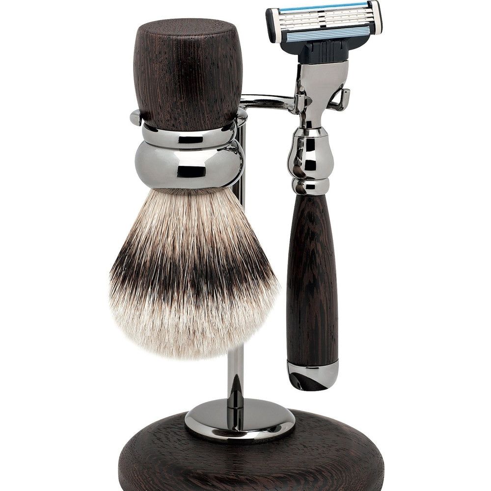 Erbe Solingen Rhodium Rasiergarnitur Gillette Mach3 1 St