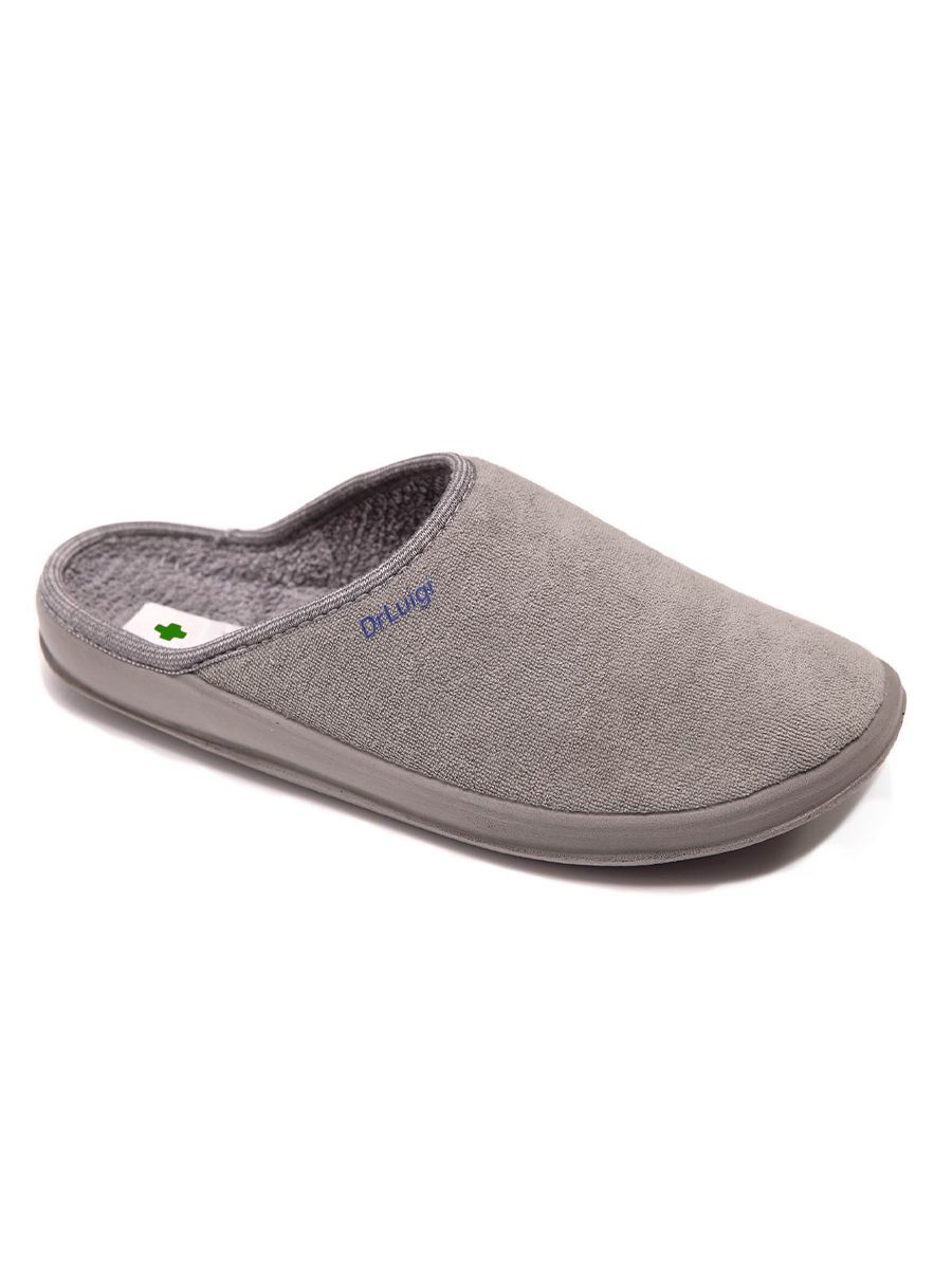 Dr.Luigi - Medizinische Hausschuhe - Memory - Gedächtnisschaum Schuhe GRAU Gr. 38