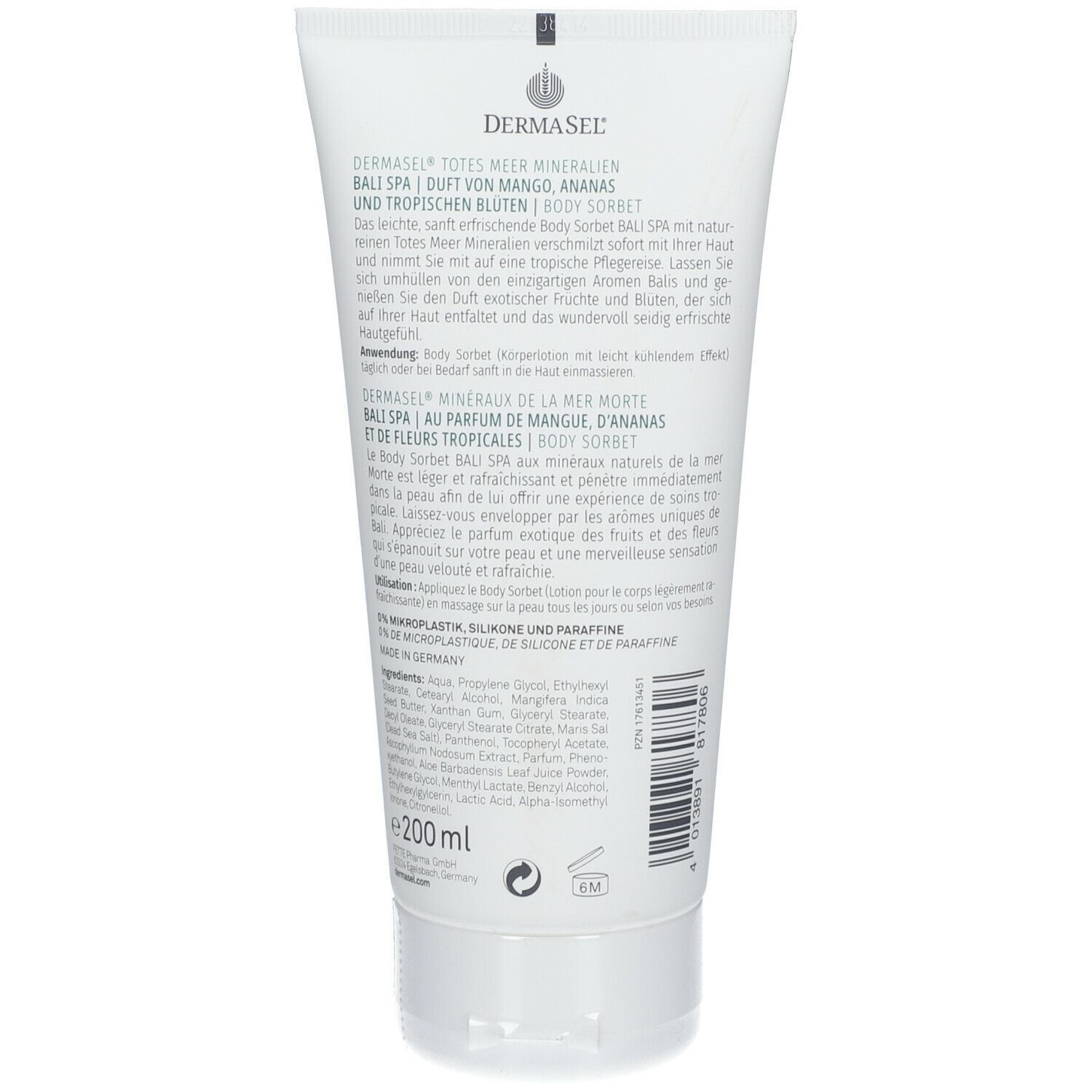 DERMASEL® BODY SORBET BALI SPA