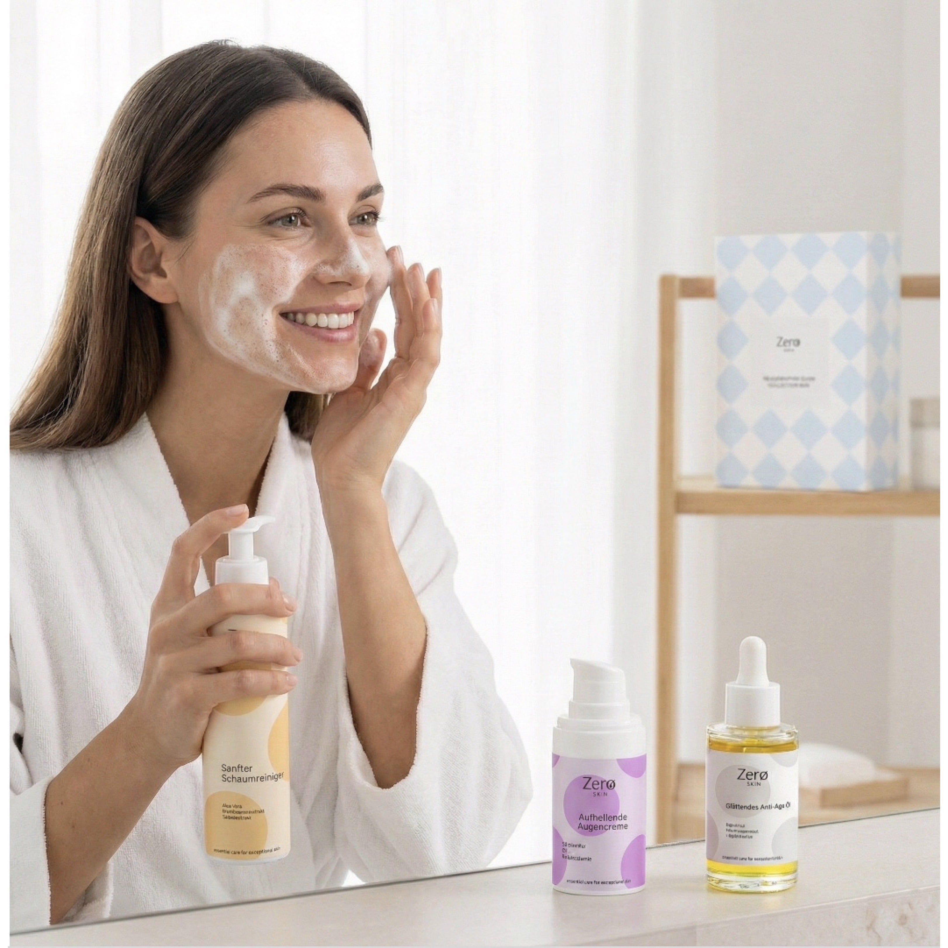 Zero Skin Rejuvenating Glow Collection Box, glättend und strahlkraftfördernd für reife Haut