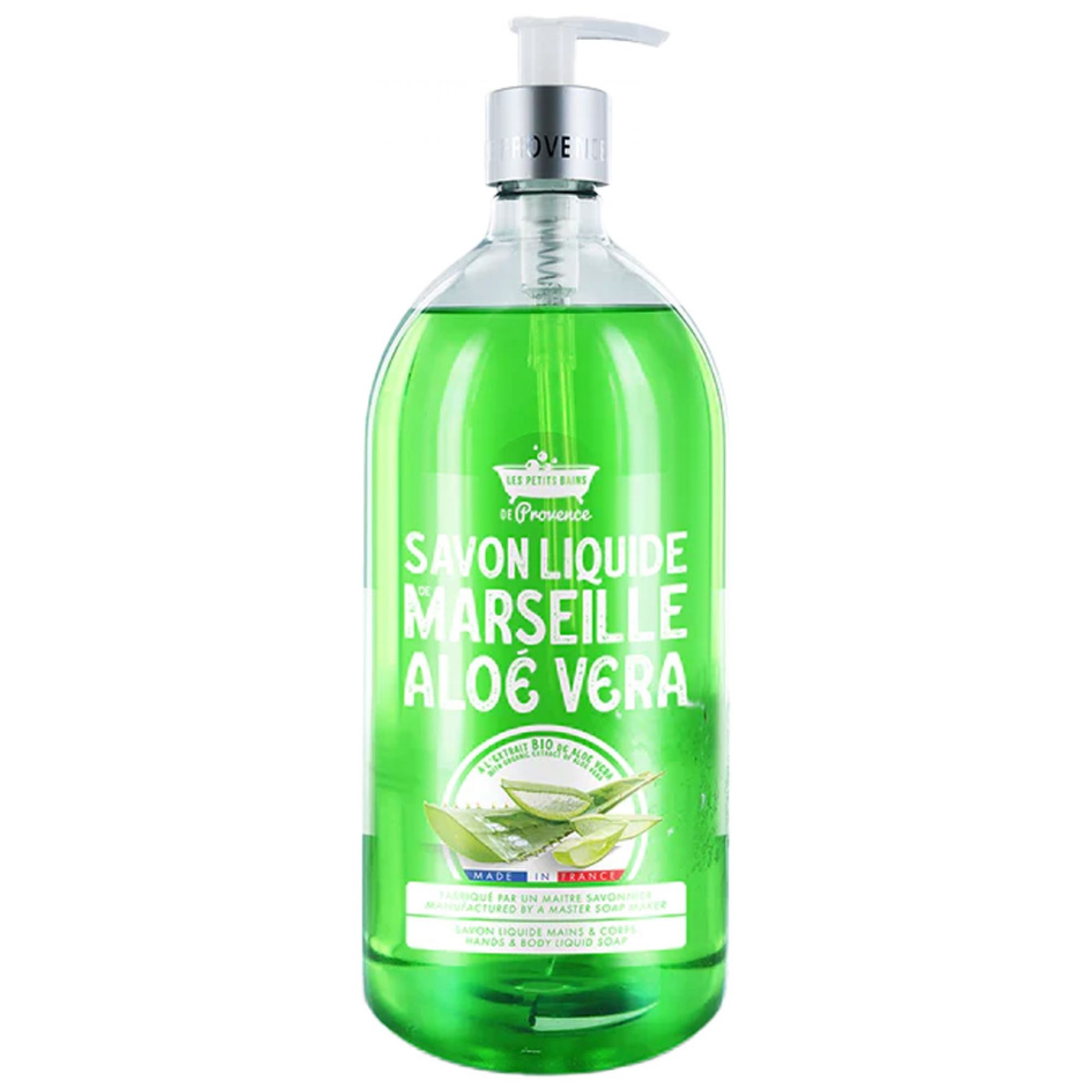 Les Petits Bains de Provence Marseille Seife mit Aloe Vera 25x9x9 cm