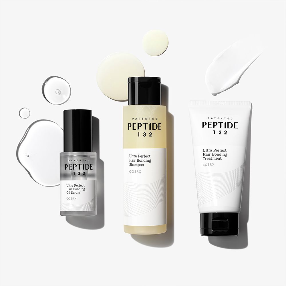 PEPTIDE-132 Shampoo, Serum und Behandlungsprodukte mit Tropfen.