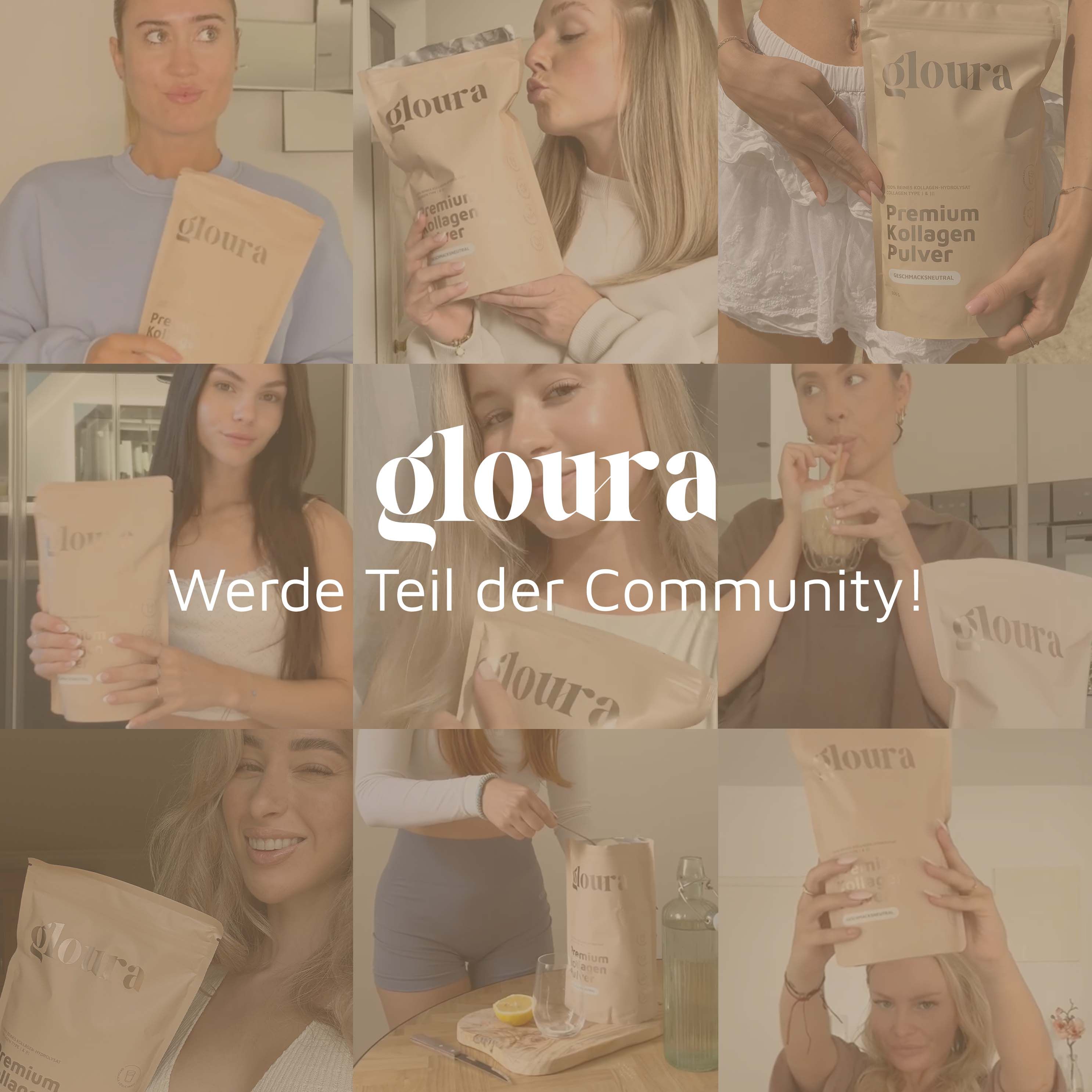 Gloura® Premium Kollagen Hydrolysat Pulver (Typ 1 & 3) - Geschmacksneutral