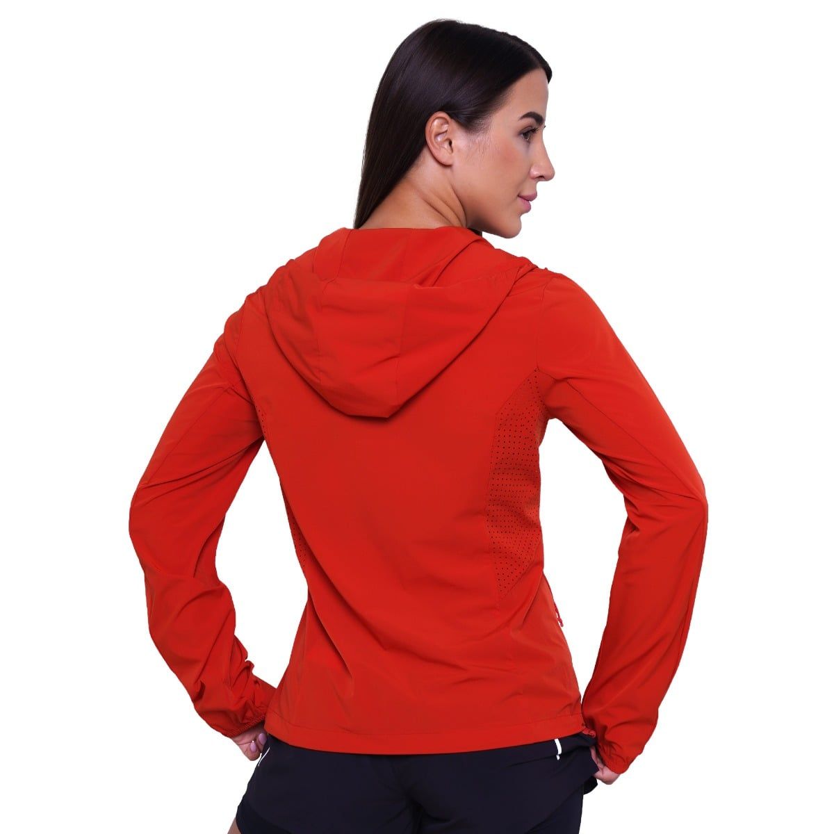 GymBeam Jacke Damen Slim mit Kapuze und Reißverschluss Pulse Orange