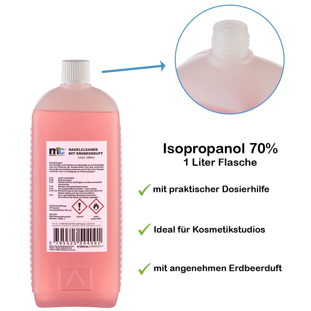 Medicalcorner24 Isopropanol 70% Nagel Cleaner