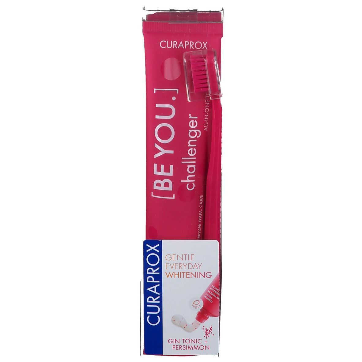 Curaprox® BE YOU challenger Set, Gin Tonic + Kaki, rot