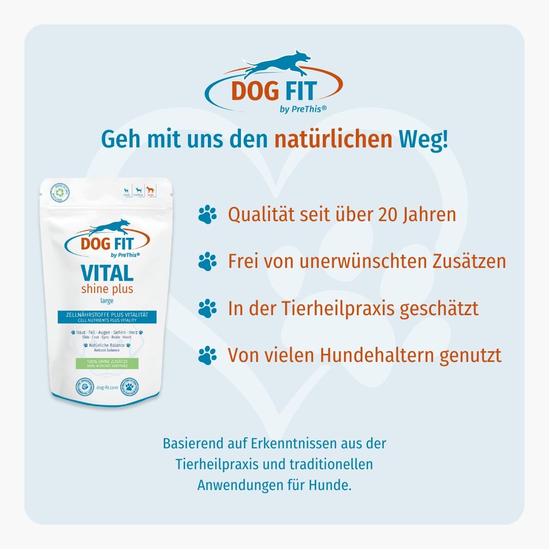 DOG FIT by PreThis® VITAL shine plus » Haut, Fell & Zellgesundheit » Hunde (large)