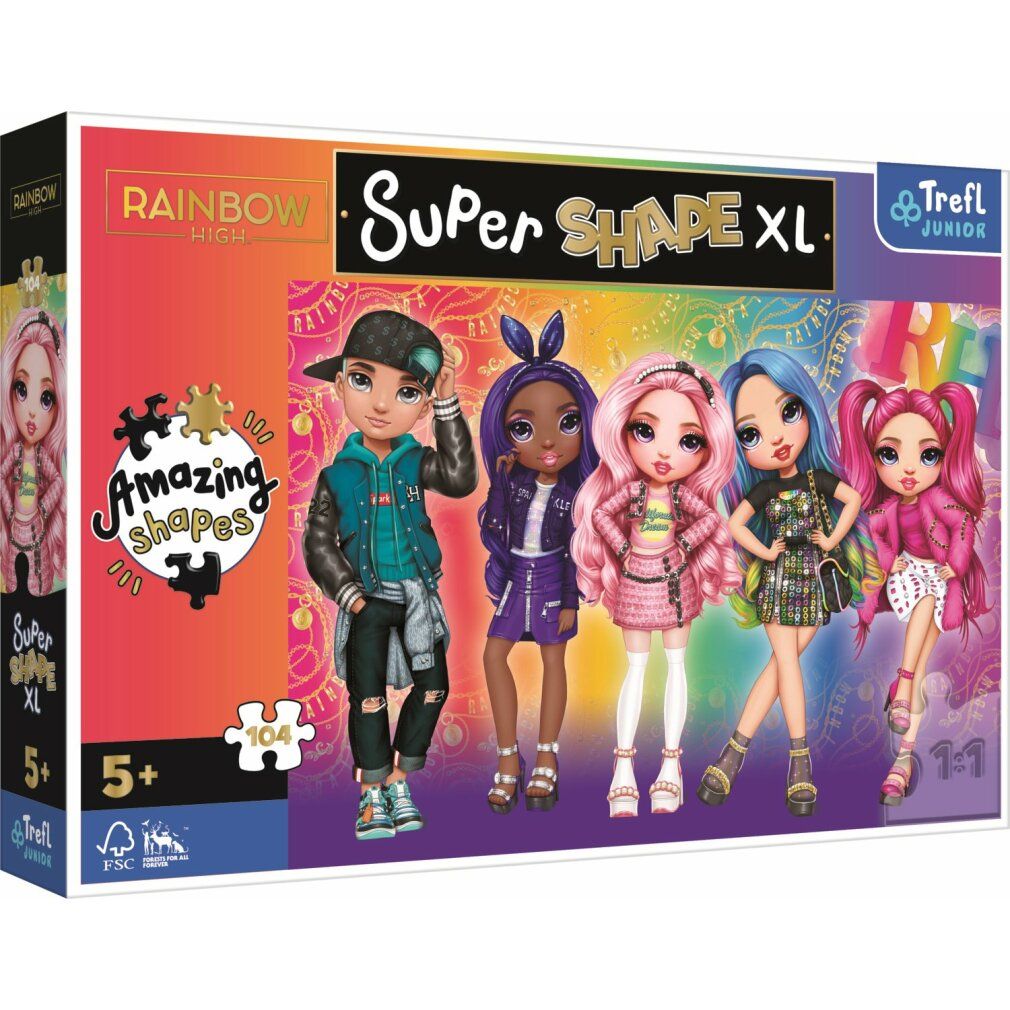 trefl Puzzle Super Shape xl Rainbow High: Style 104 Teile