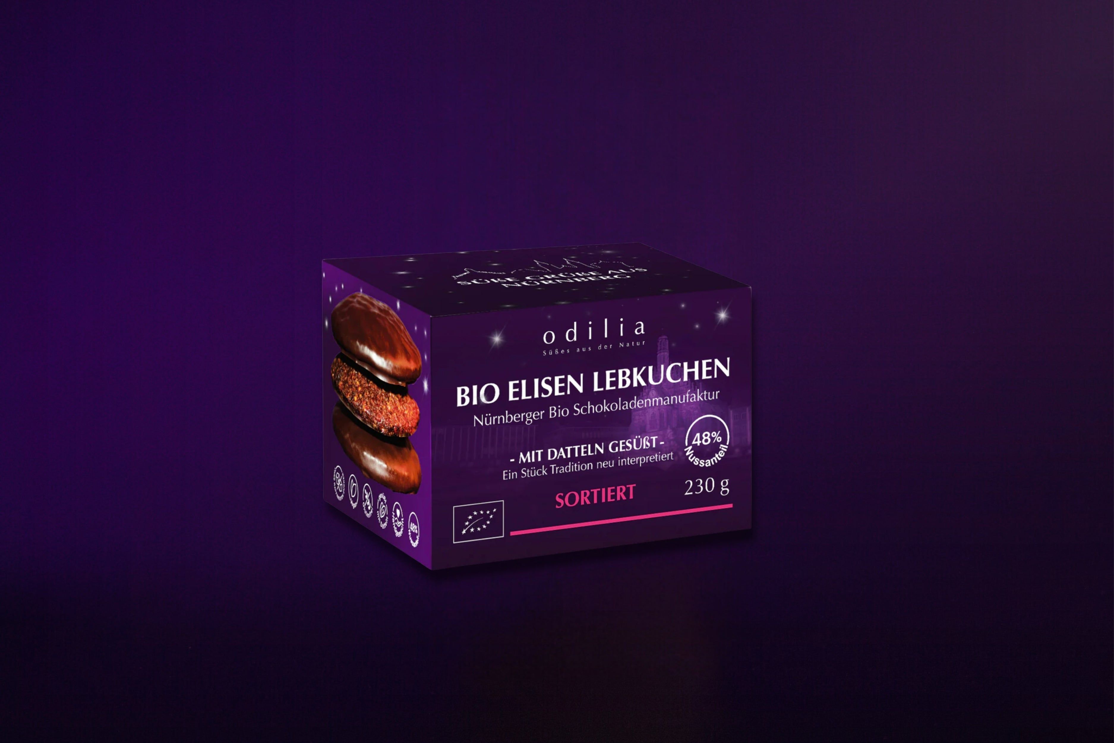 Odilia Bio Elisen Lebkuchen Schokoladenkuchen, 230g.