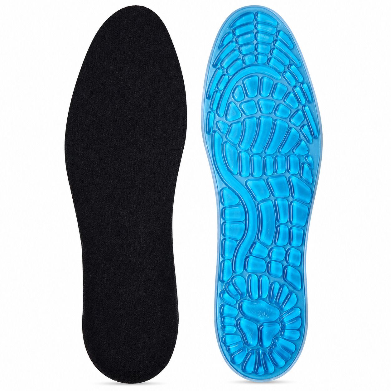 Gel Einlegesohlen Silikon, zuschneidbar, stoßdämpfend & atmungsaktiv mit Fußgewölbestütze 1 Pc