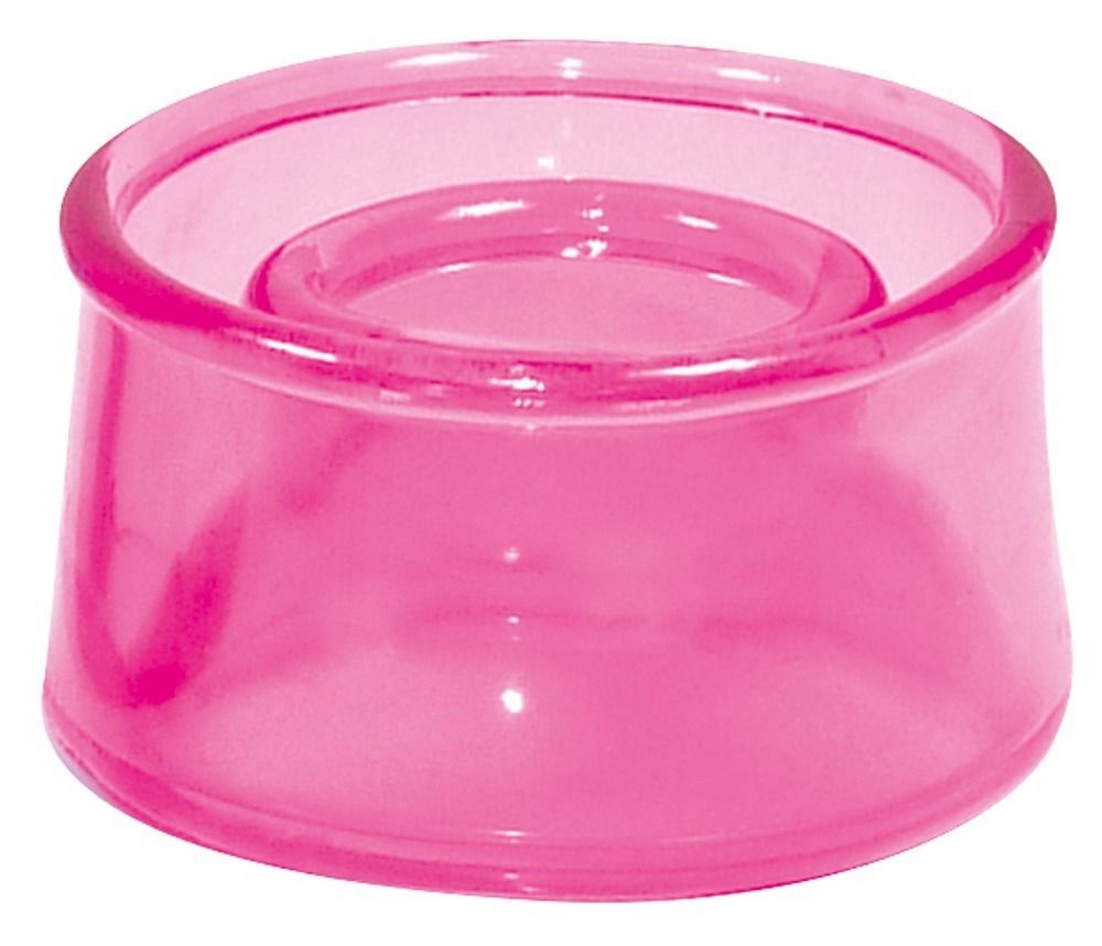 Pinker Sleeve, ringförmig, transparent. Innere und äußere Ringe. Geformt für Komfort und Anwendung.
