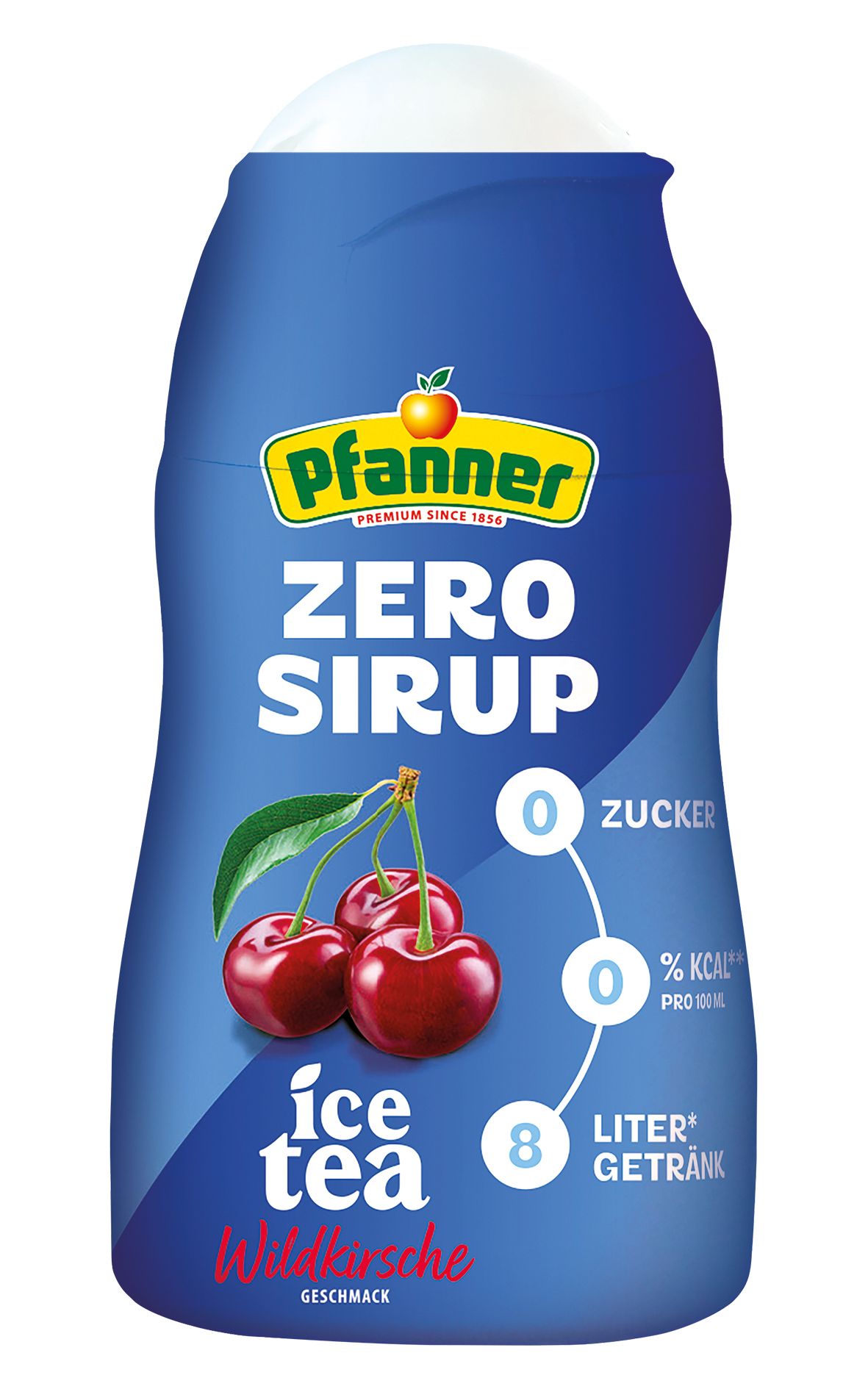 Pfanner Eistee Wildkirsche Zero Sirup