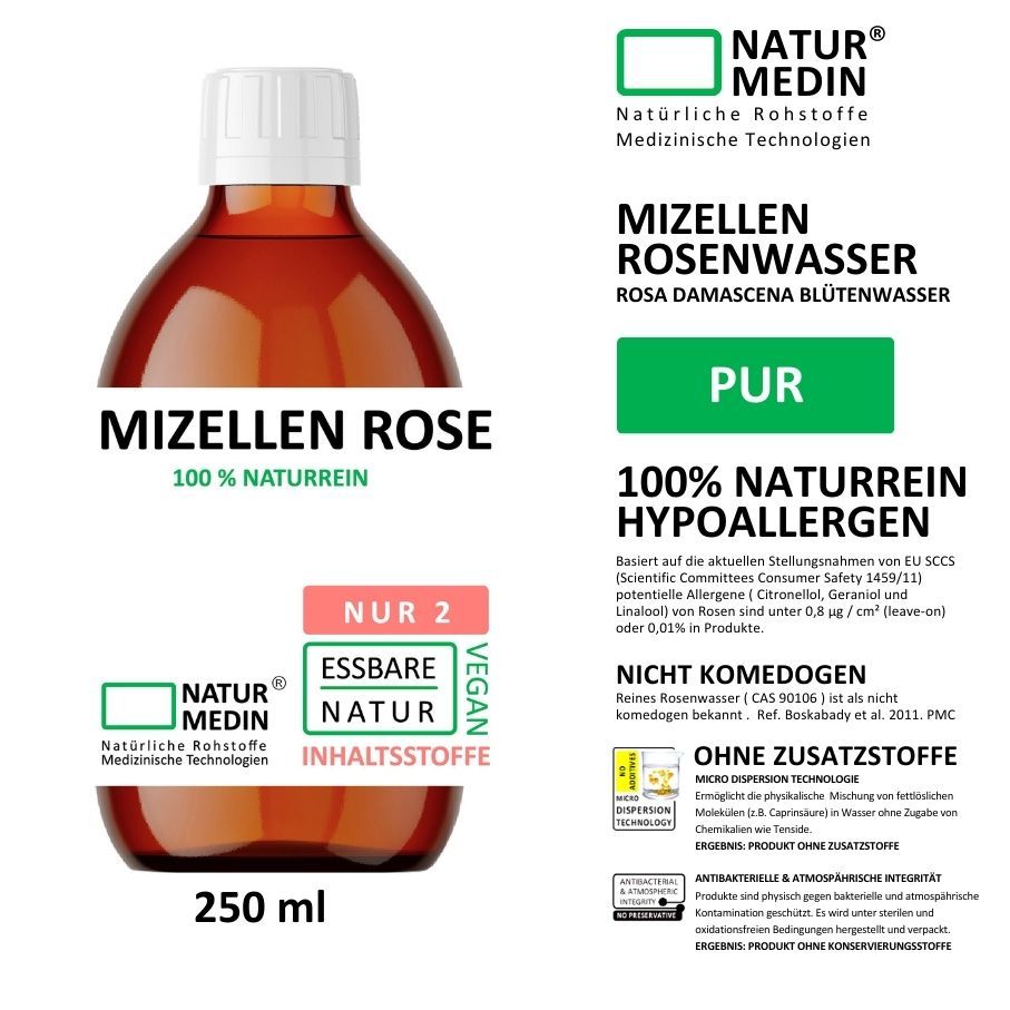 Mizellenwasser Rosenwasser 250ml
