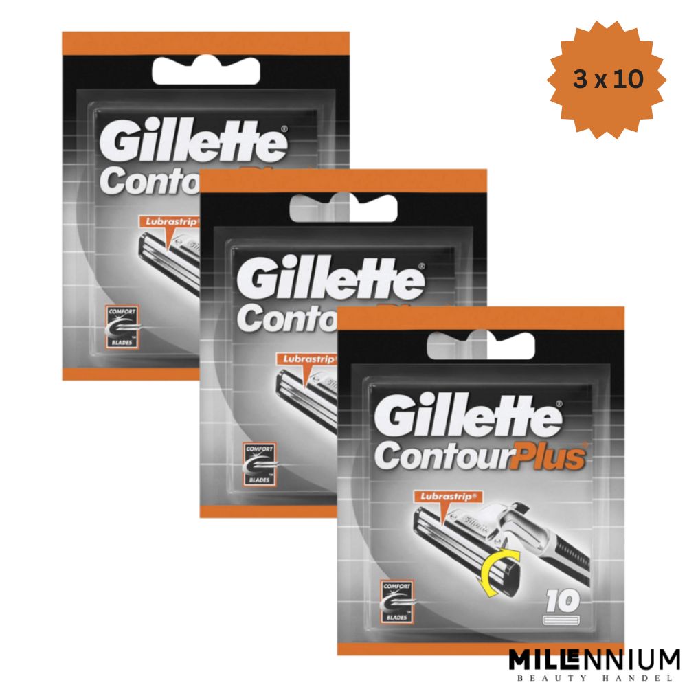 Gillette Contour Plus Rasierklingen mit 2 Klingen Komfort System