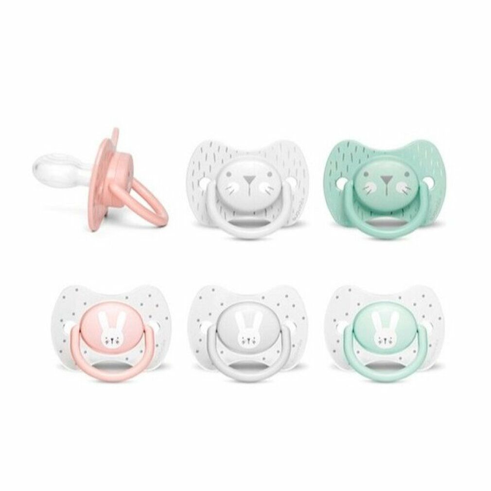 Suavinex Physiologischer Silikon Schnuller 6 18m 2h