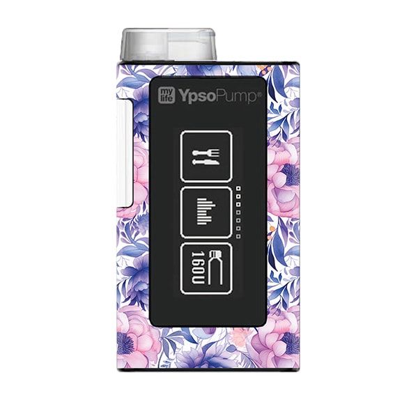 Diasticker® Mylife Ypsopump Sticker "Purple Flowers"