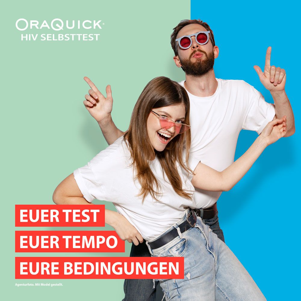 OraQuick HIV Selbsttest durch Mundabstrich 2 St Test