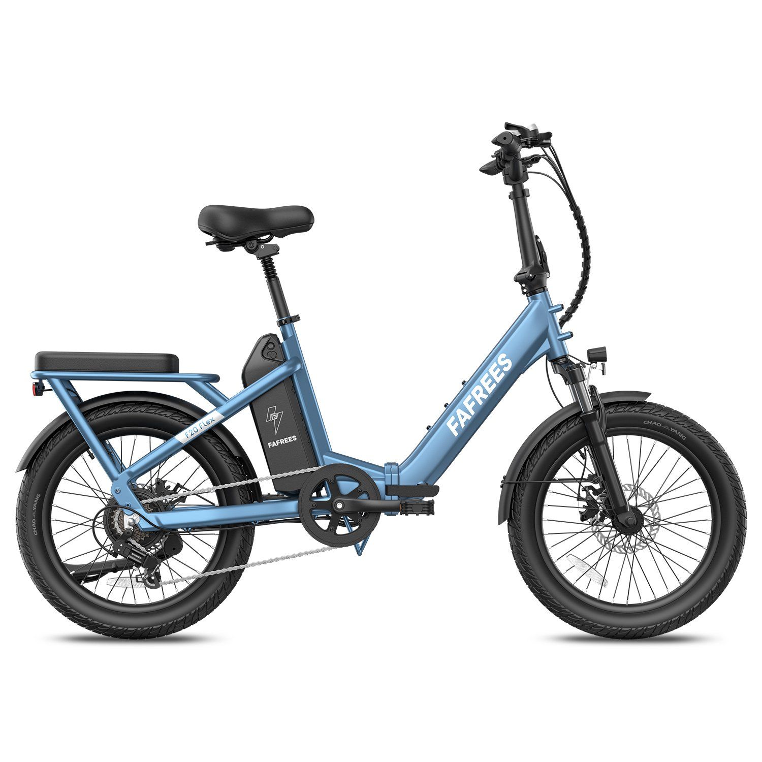 FAFREES F20 Flex Faltbares E-Bike, 25-Ah-Akku (herausnehmbar), 7-Gang-Schaltung