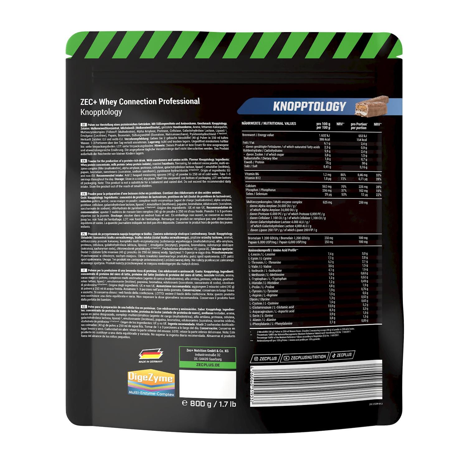 ZEC+ WHEY CONNECTION PROFESSIONAL 800g Knopptology
