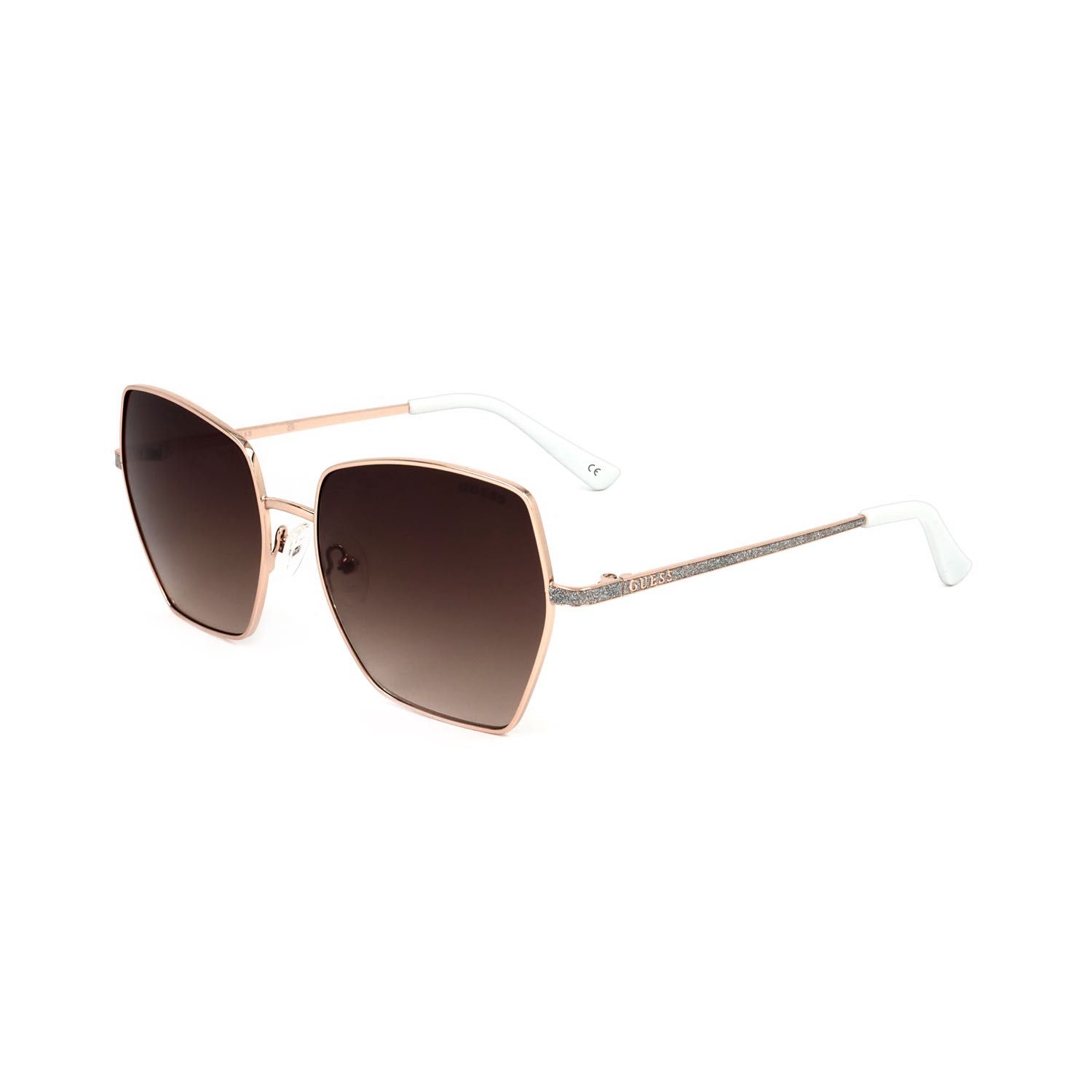 Guess Factory occhiali da sole donna GF6137 rose gold-coloured white