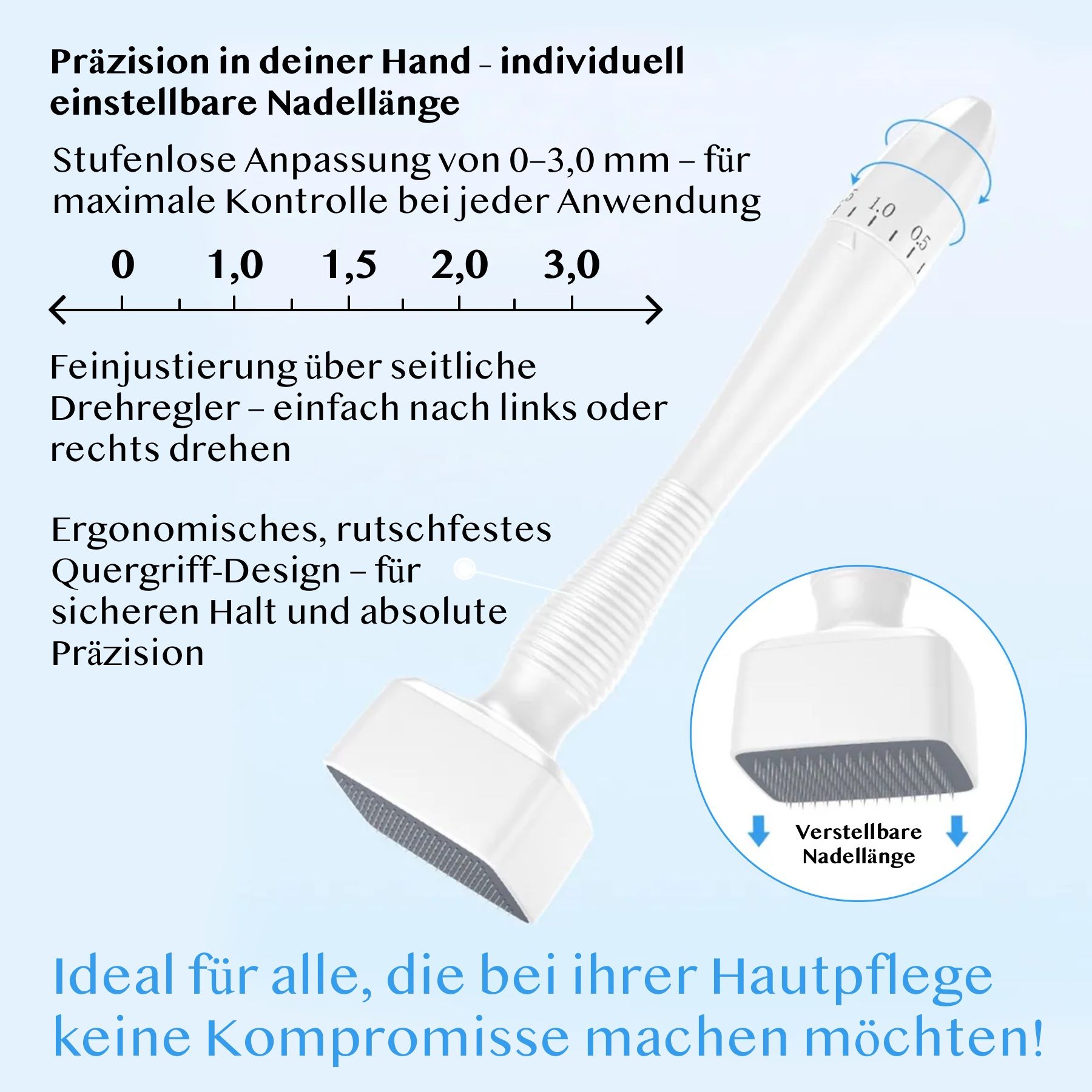 Derma Stamp Dermapen Mesoroller 140A Edelstall Nadeln