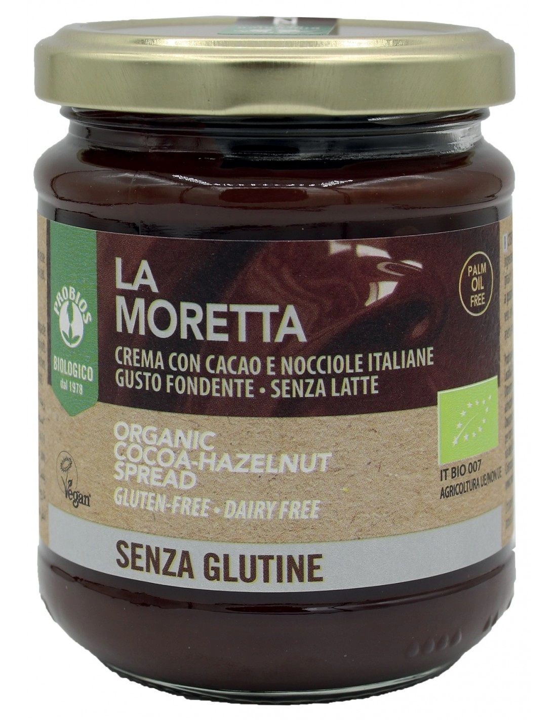 La Moretta Crema di Cacao e Nocciole Senza Glutine - Probios