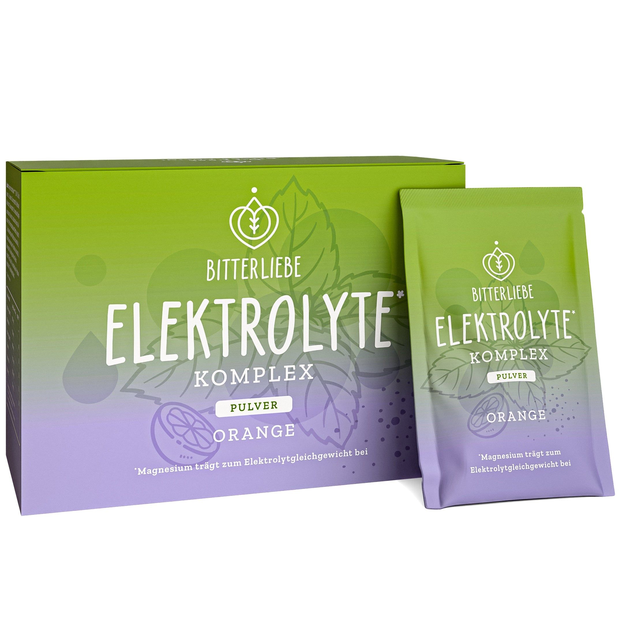 BitterLiebe Elektrolyte* Komplex Orange - Elektrolyt Pulver mit Magnesium & Kalium 200 g