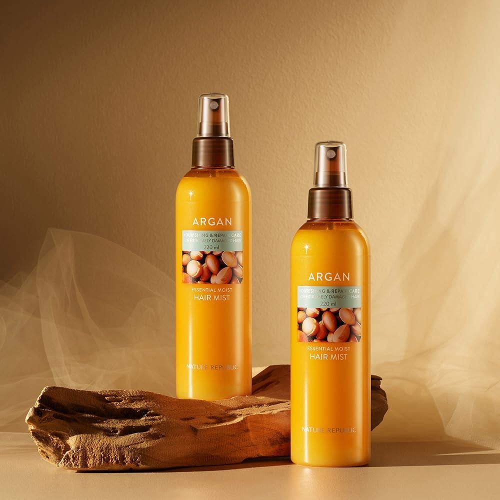 NATURE REPUBLIC - Argan Essential Moist Hair Mist – Feuchtigkeitsspendendes Haarnebel mit Arganöl