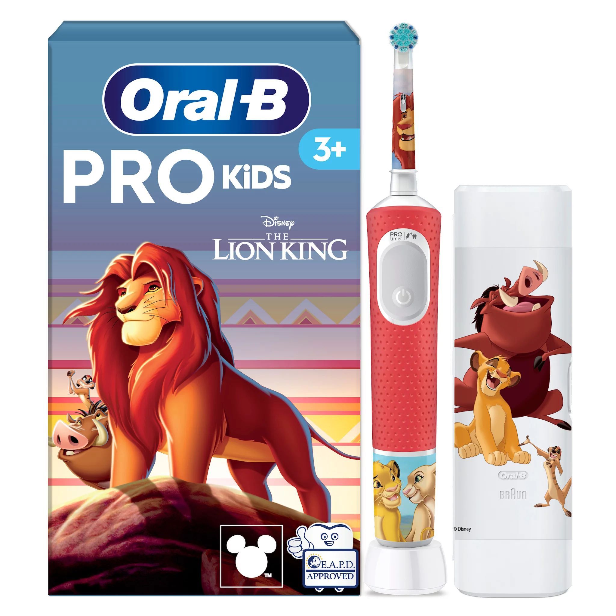Oral-B Vitality Pro 103 Kids König der Löwen mit Reiseetui Elektrische Kinderzahnbürste 1 St