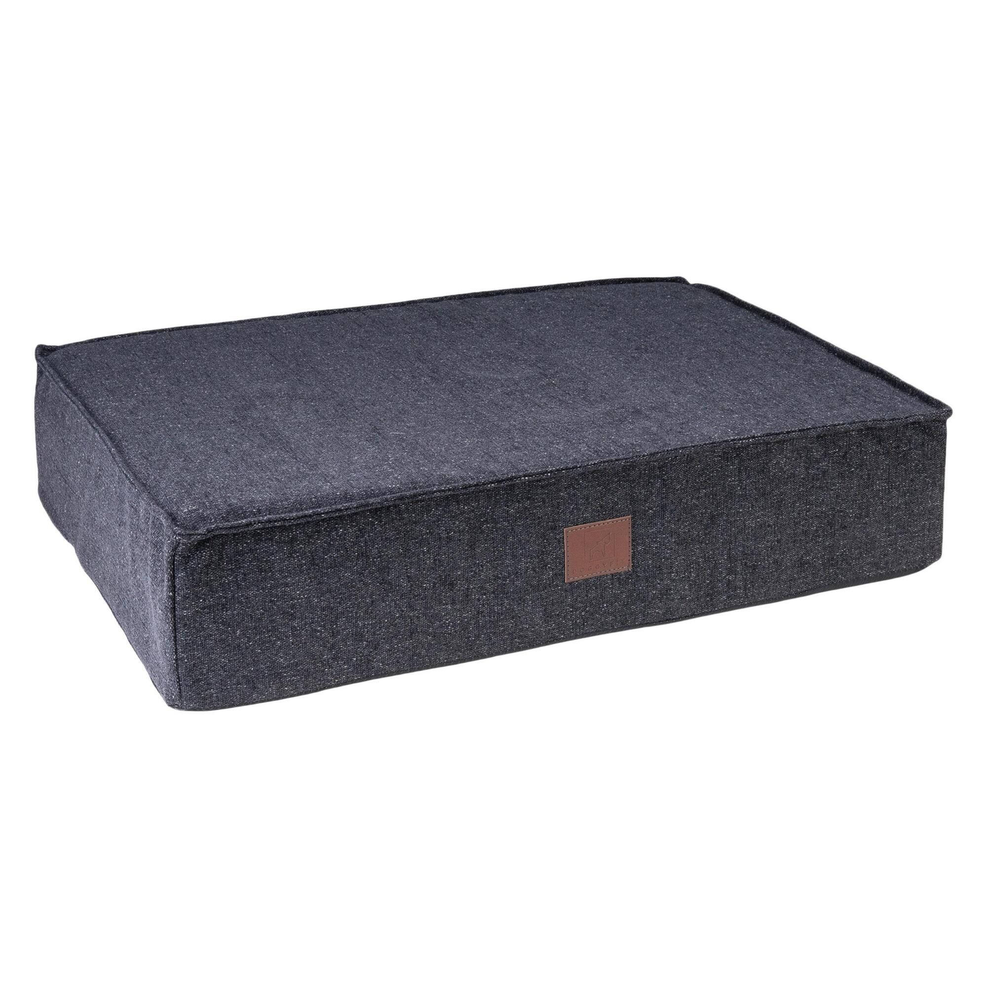 orthopädische Hundematte "Abbey", Easy Clean-Webstoff, Farbe Dunkelgrau 70 x 55