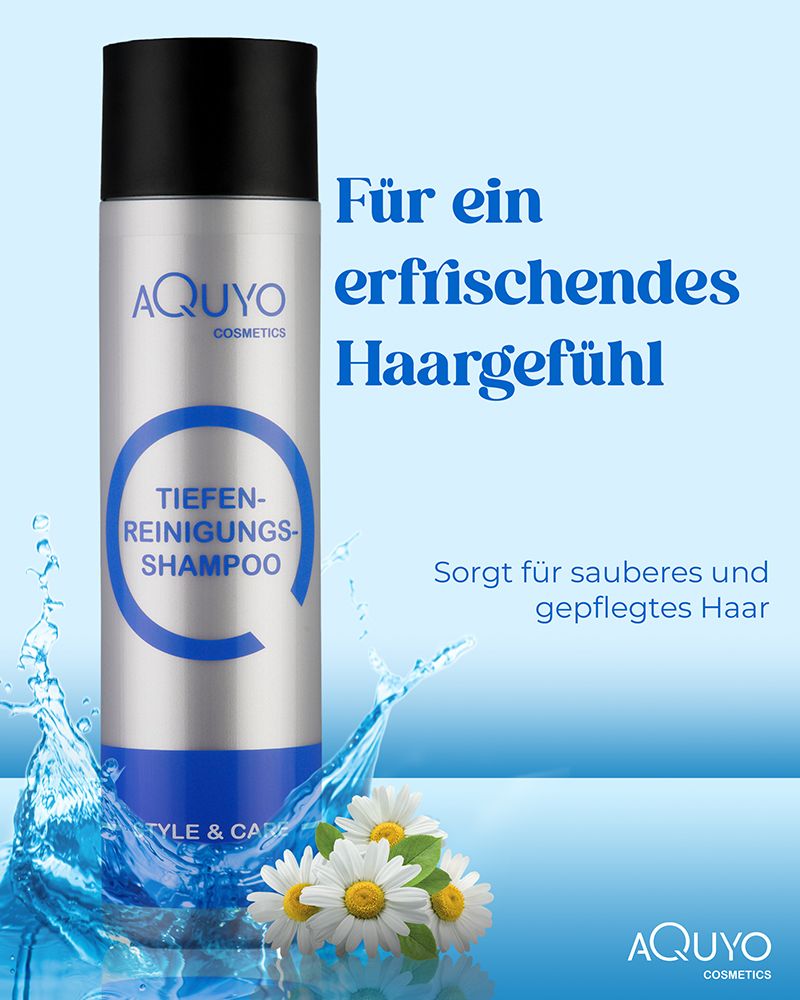 Style & Care Tiefenreinigung Shampoo zur Haarpflege, entfernt Klebereste und Rückstände aus dem Haar
