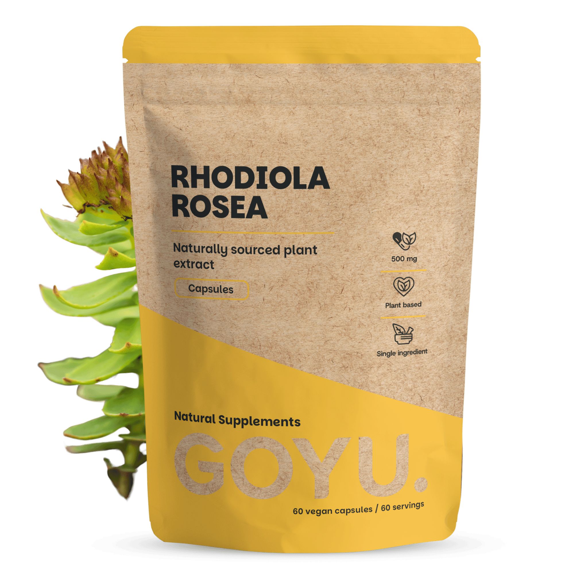 GOYU® – Rhodiola Rosea Capsules 500 mg 60