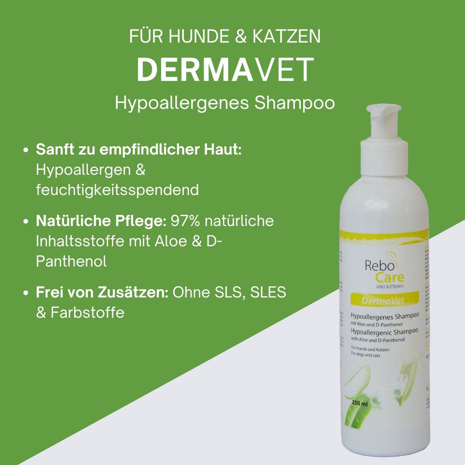 reboVet ReboCare DermaVet Hypoallergenes Shampoo