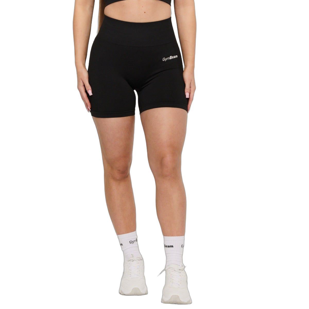 GymBeam Shorts Damen slim mit Gummizug Graphite
