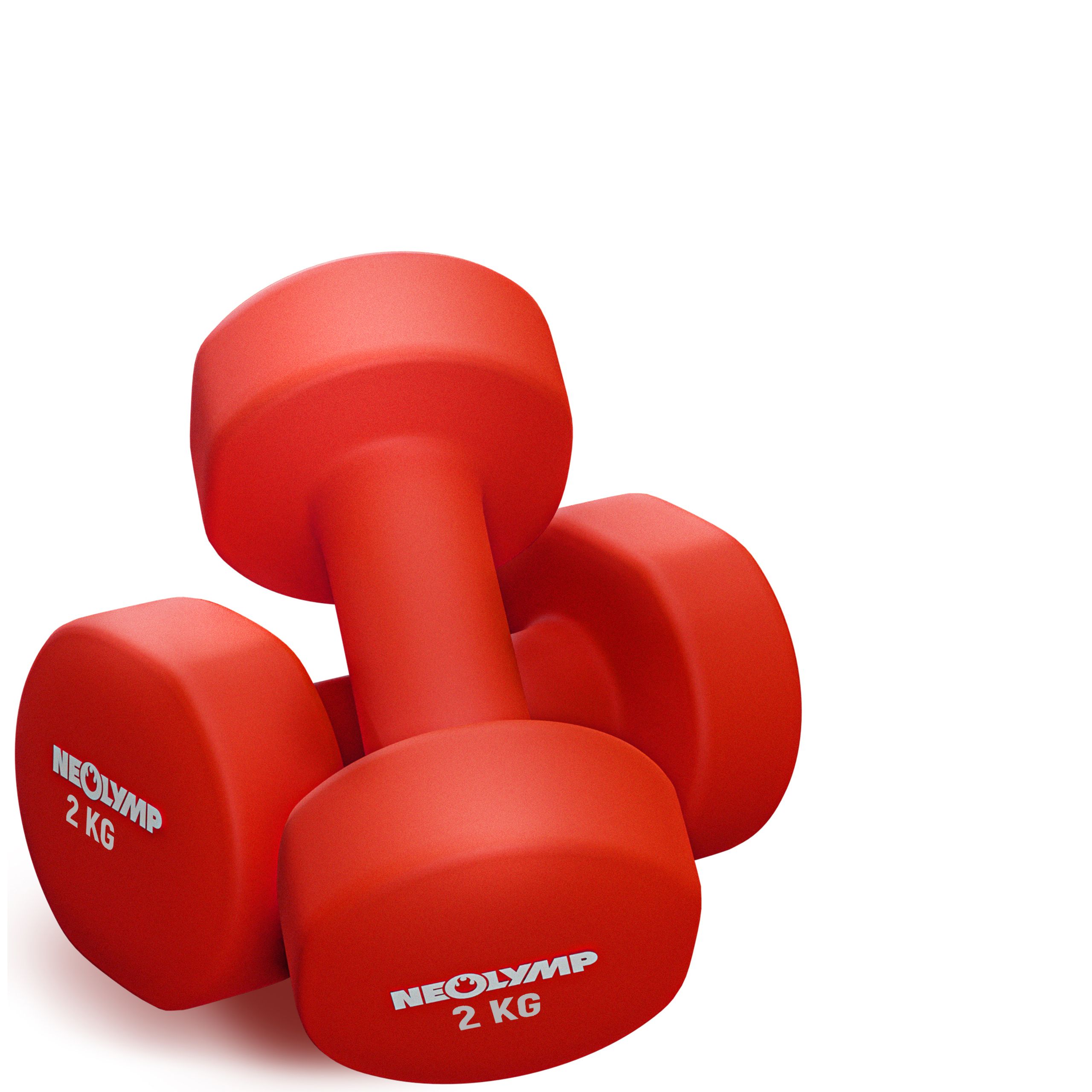 NEOLYMP 2er Set rutschfeste Neopren Hanteln 2 KG