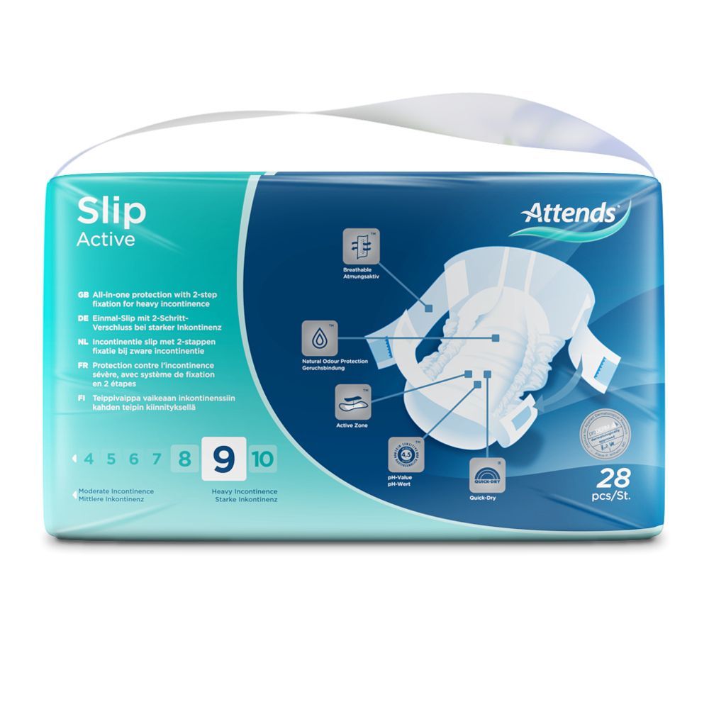 Attends Slip Active 9 Medium (4x28 Stk.)