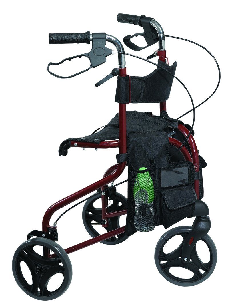 Antar Premium Rollator, 3 Räder, faltbar, Sitz und Rückengurt 1 St