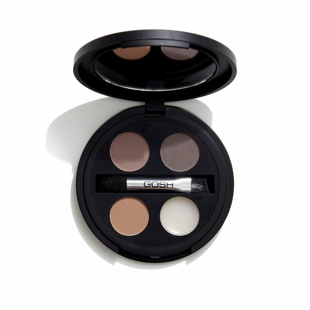 GOSH Eye Brow Kit - Augenbrauenpalette mit 3 Pudertönen