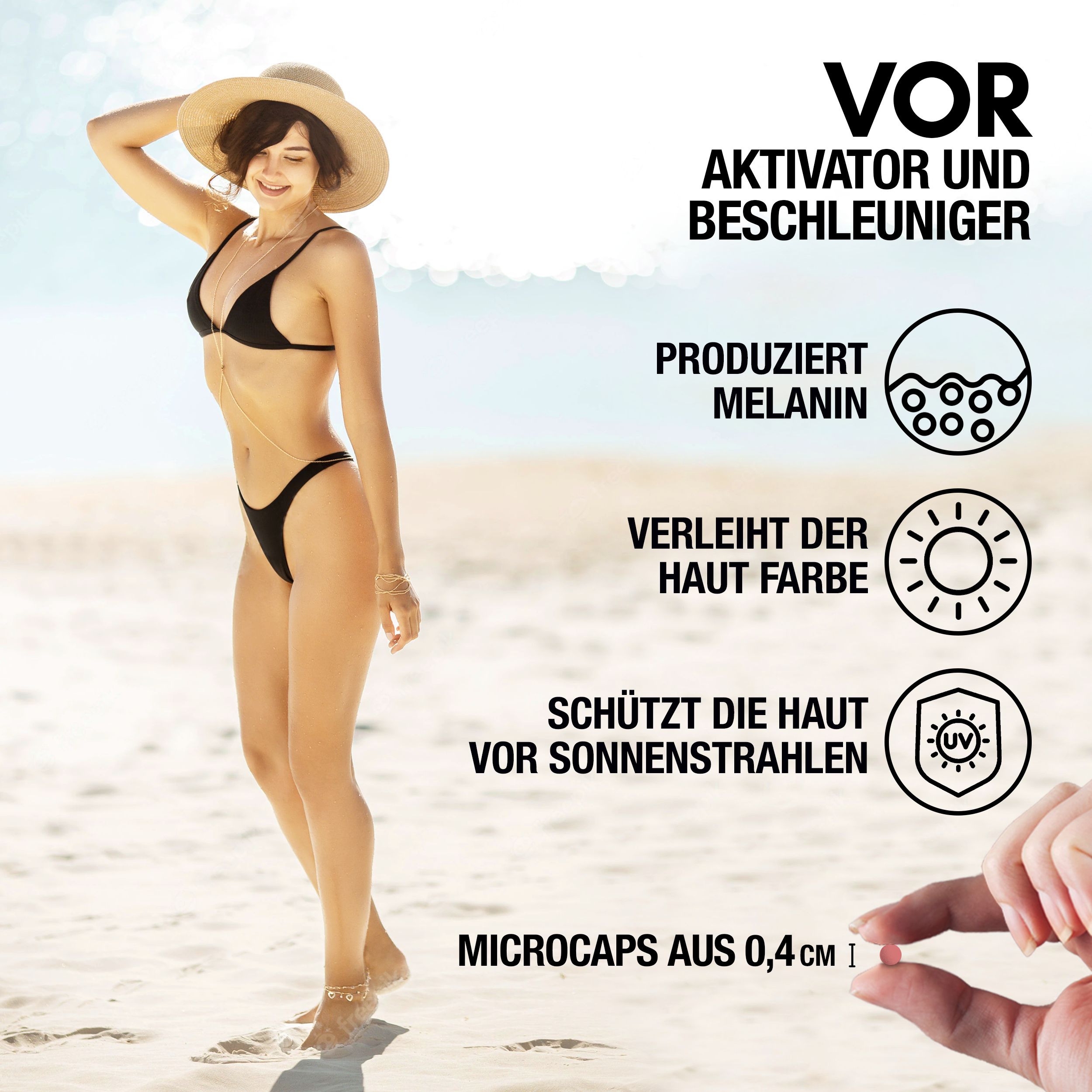 Agocap – Bräunungskapseln mit Beta-Carotin & Lycopin für gesunde, natürliche Sonnenbräune
