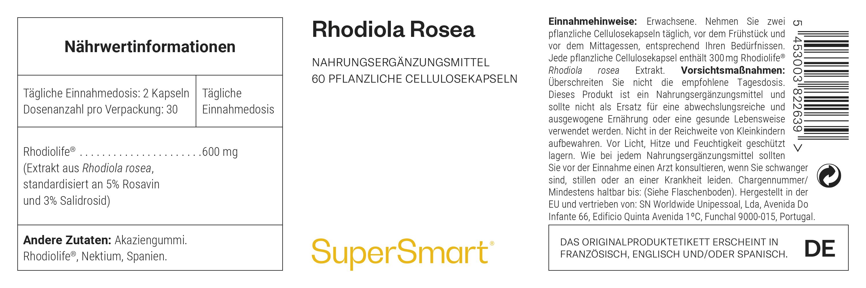 Rhodiola rosea - SuperSmart