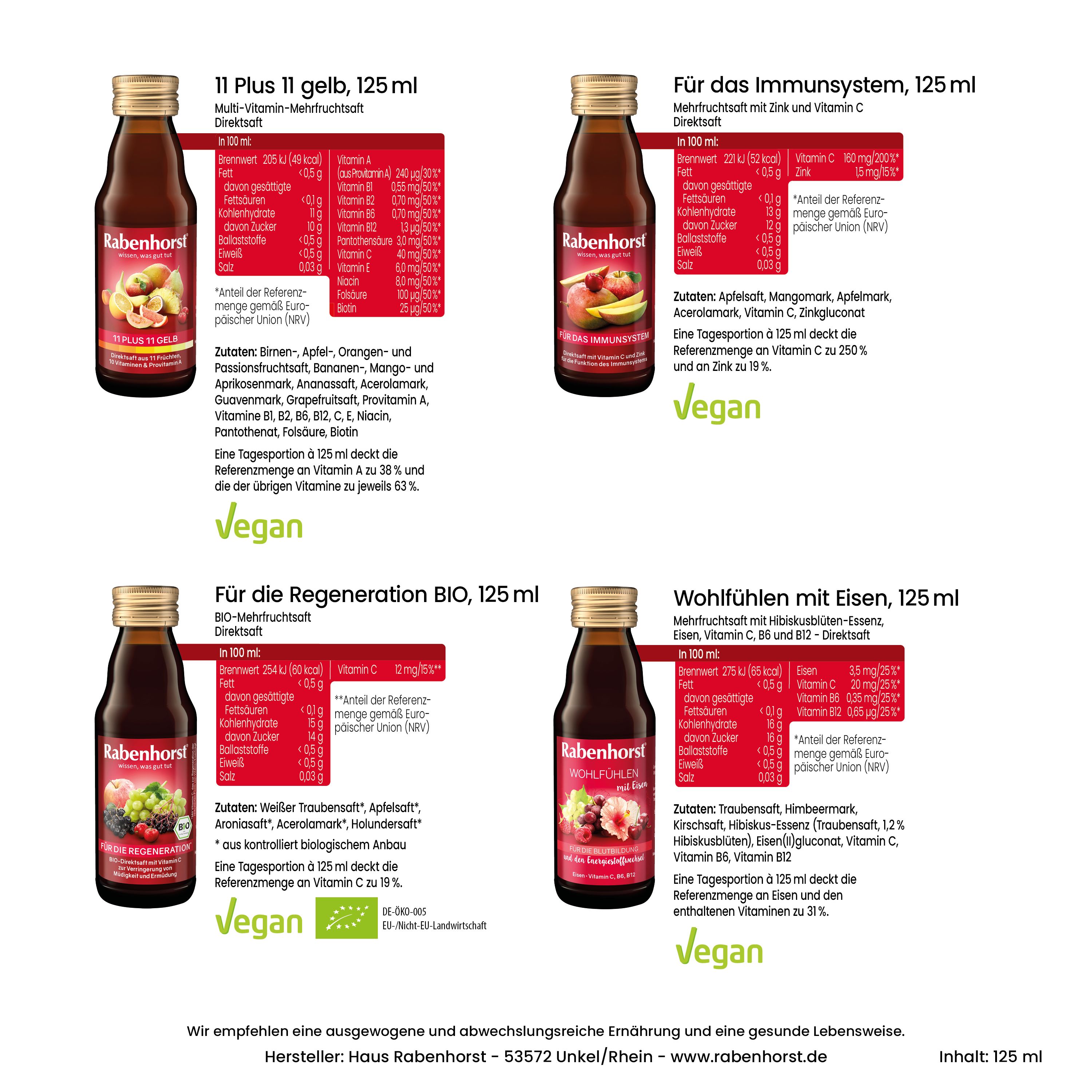 RABENHORST Saft Adventskalender 2026