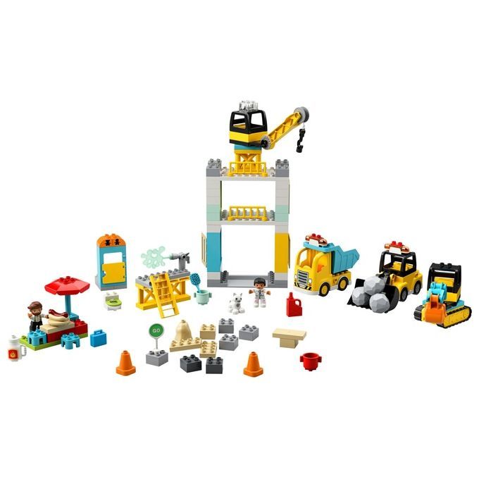 LEGO DUPLO Cantiere edile con gru a torre