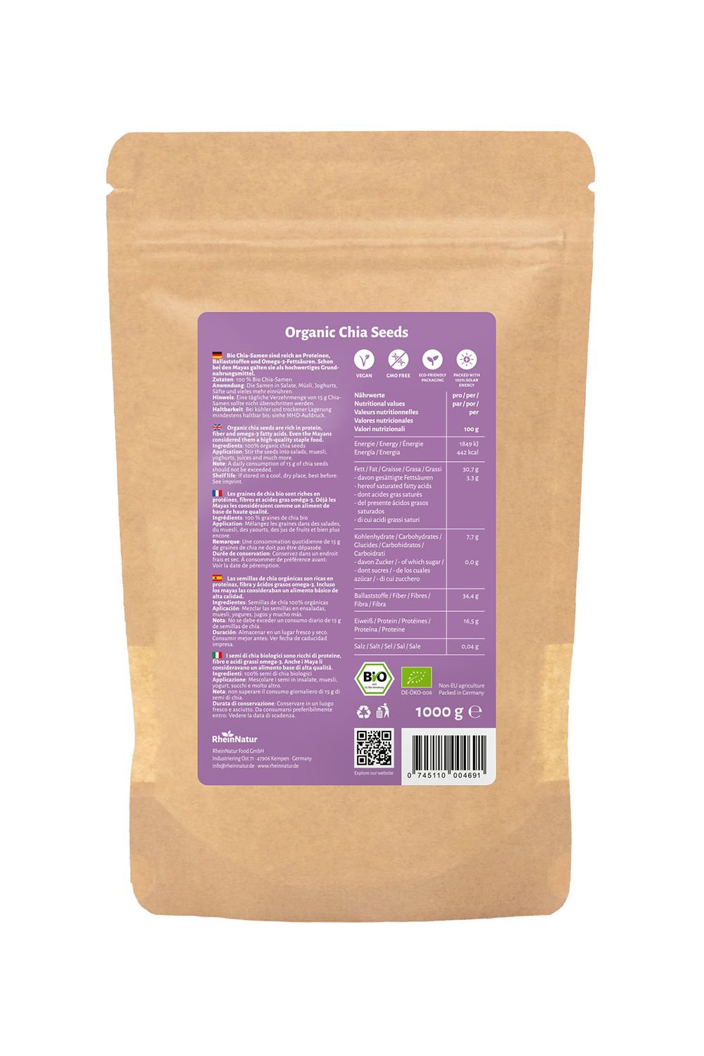 RheinNatur Bio Chia Samen