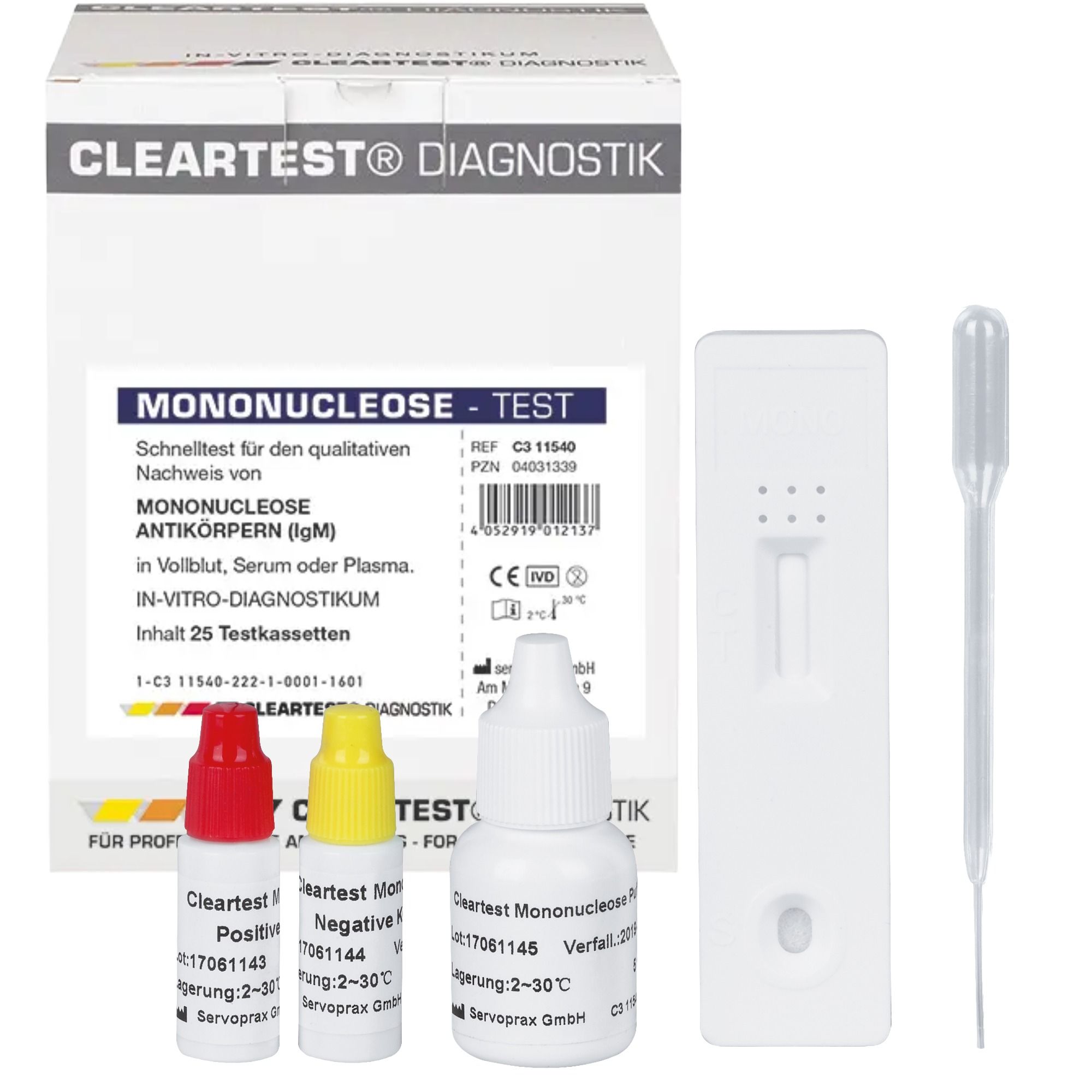 Cleartest Mononucleose 10 St Test