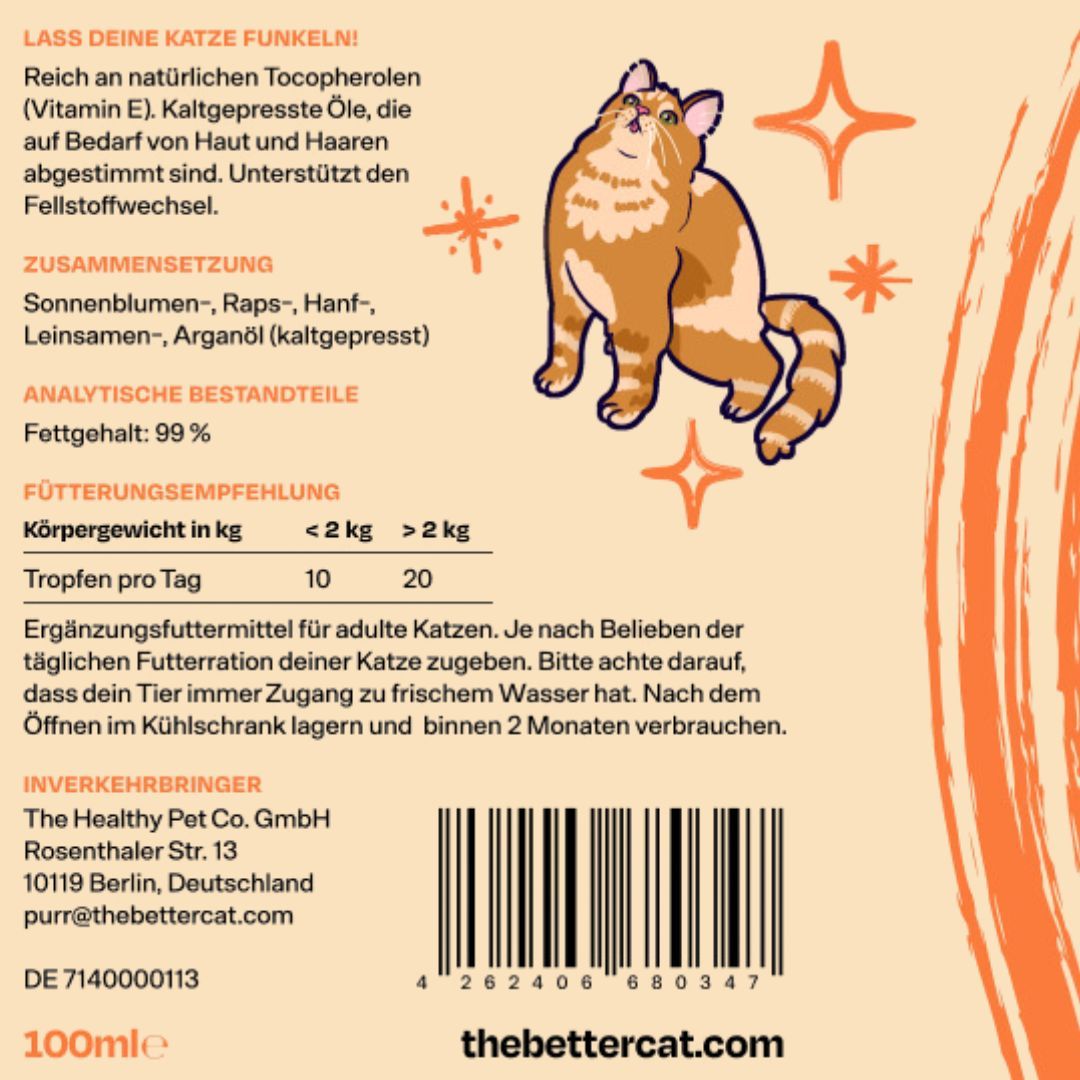 The Better Cat Better Fur Öl zur Fellpflege für Katzen