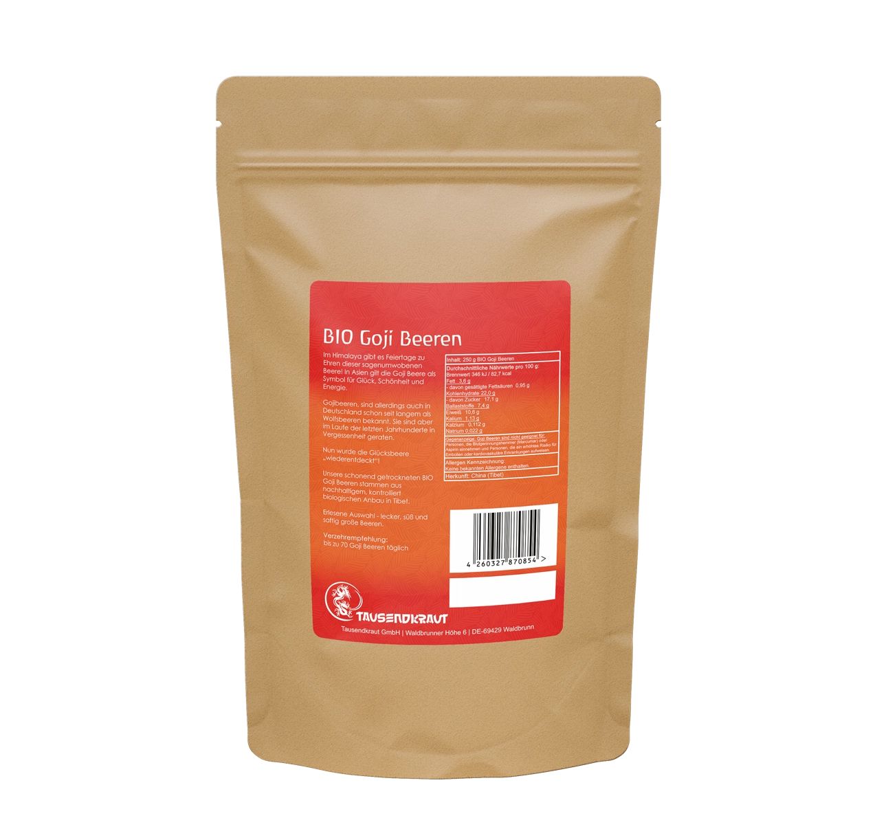 Tausendkraut Goji Beeren BIO